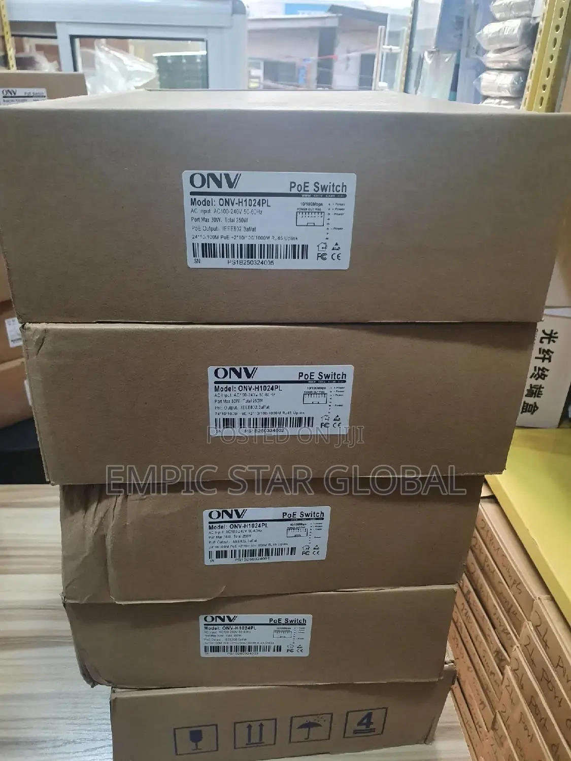 Onv-H1024pl Gigabit Uplink Poe Switch
