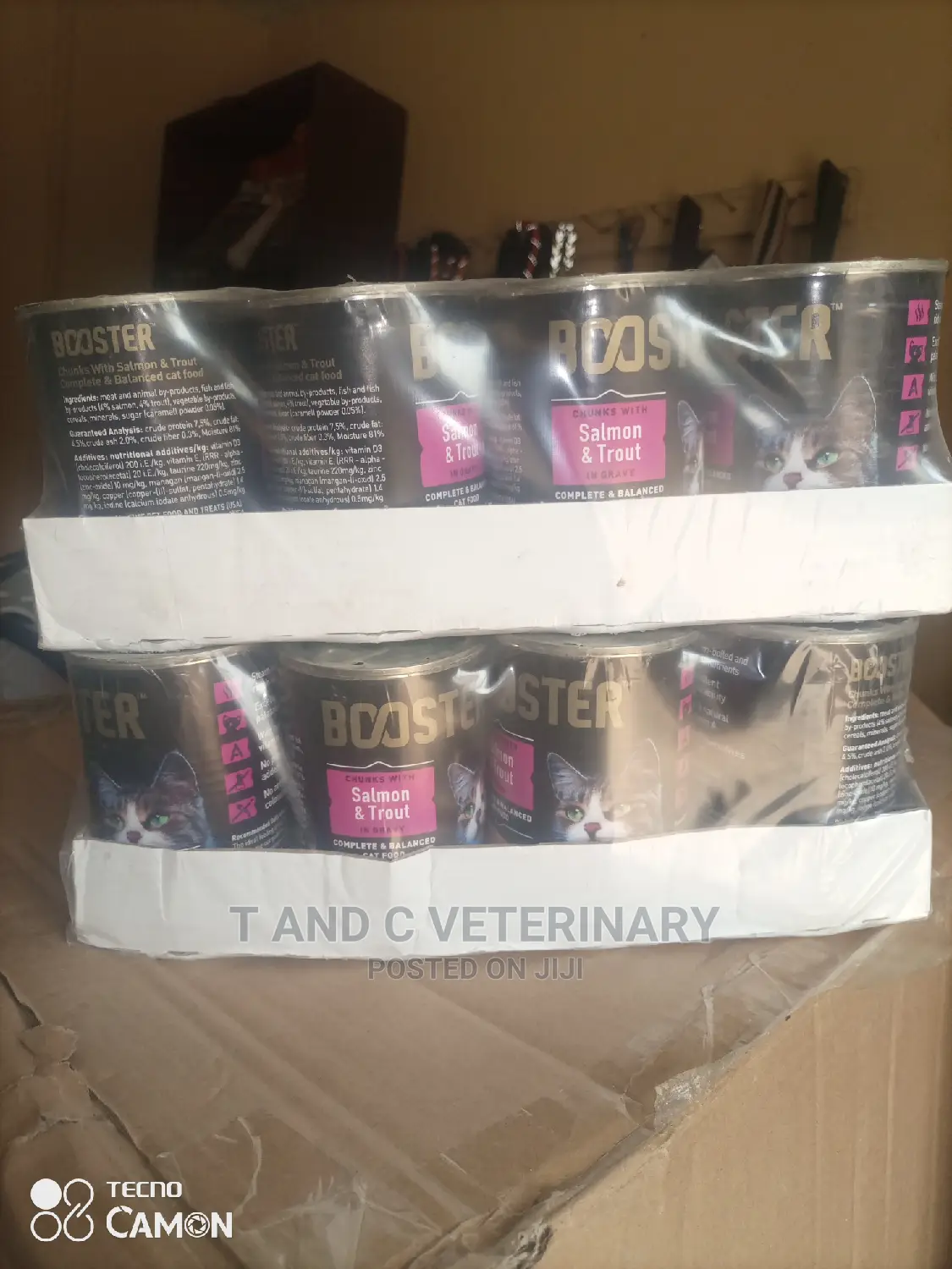 Booster Tin Wet Cat Food 24cans