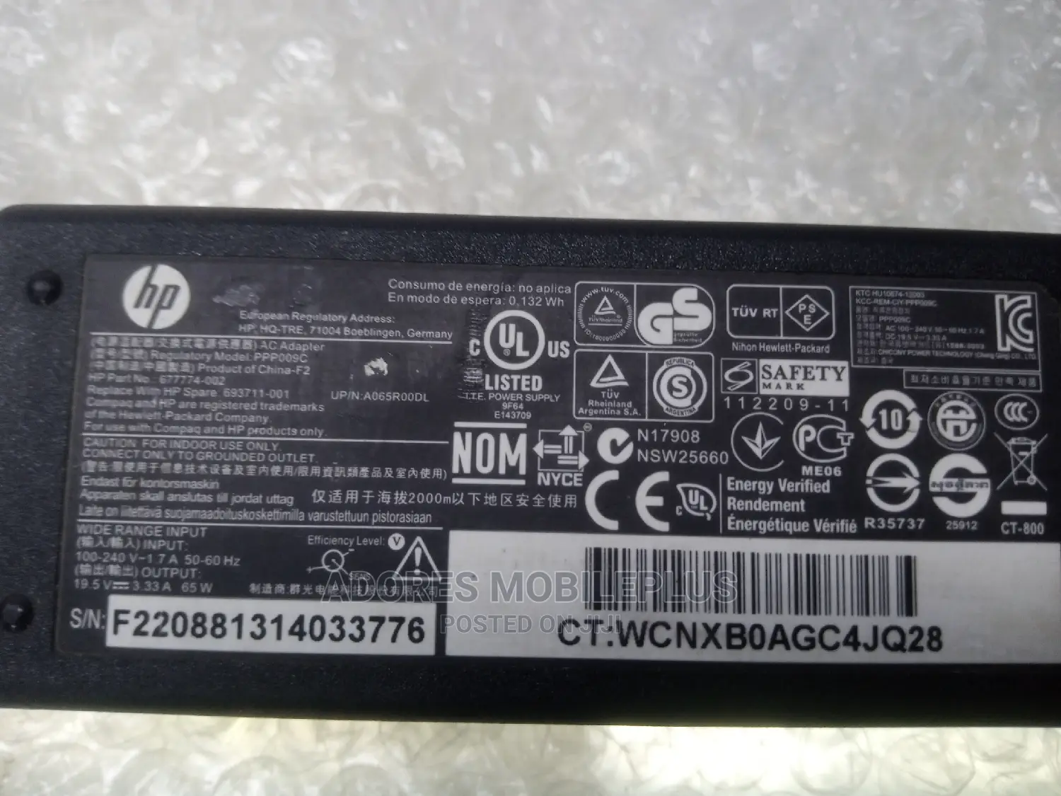 Hp Original Big Mouth Charger