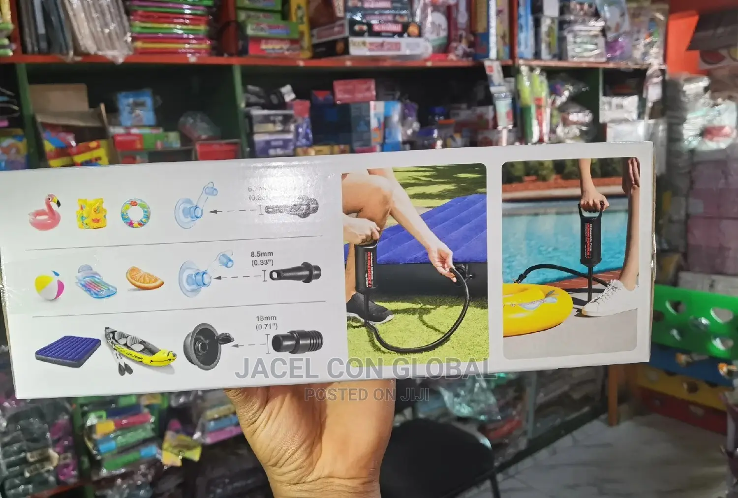 Manual Hand Pump for Inflatable Swimming Pools and Air Beds
