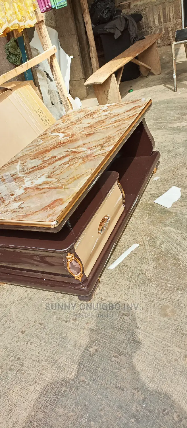 Brown Royal Marble Center Table