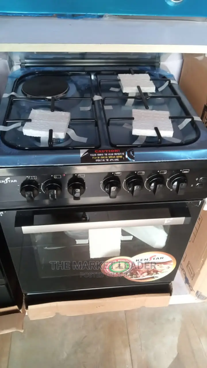 Kenstar 60x60 Standing Oven 3 Gas Hobs + 1 Hotplate