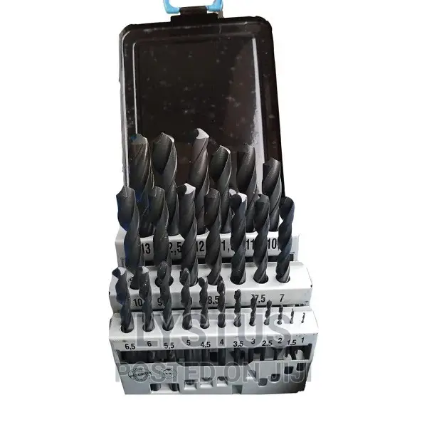 WELU Germany (25 Piece) 1-13 X 0.5mm HSS-R DIN 338 Metal Dri