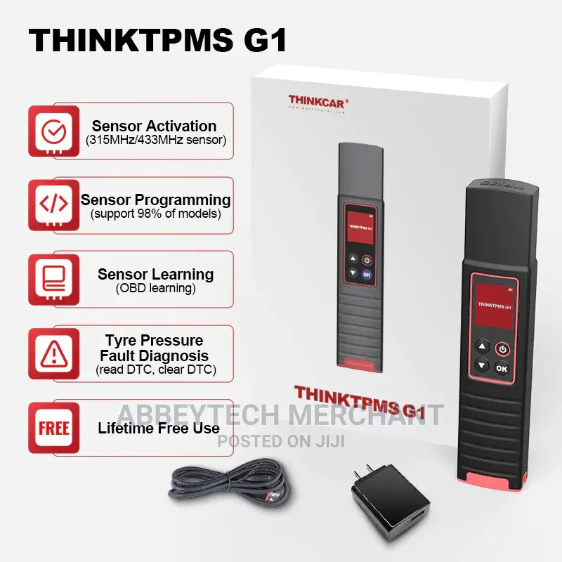 THINKTPMS G1 TPMS Inspection, Sensor Reading N Programming