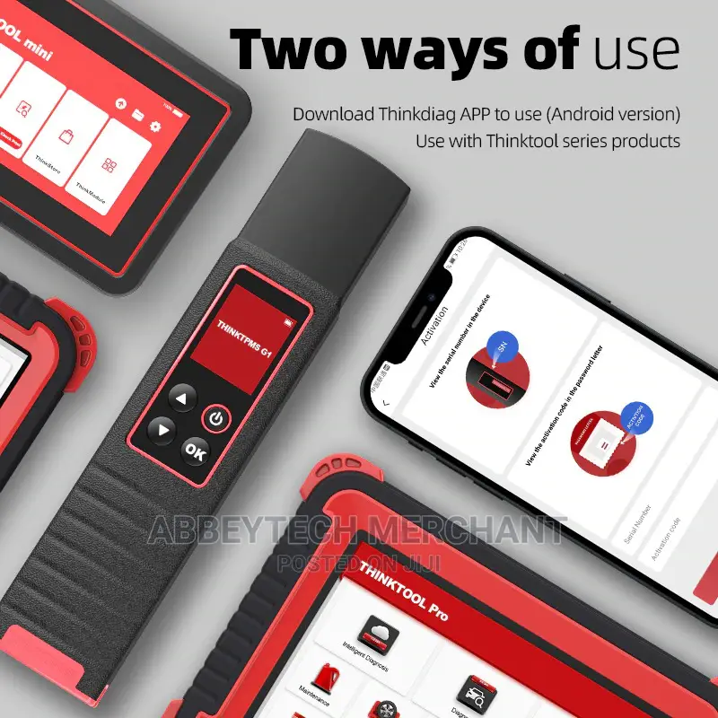 THINKTPMS G1 TPMS Inspection, Sensor Reading N Programming