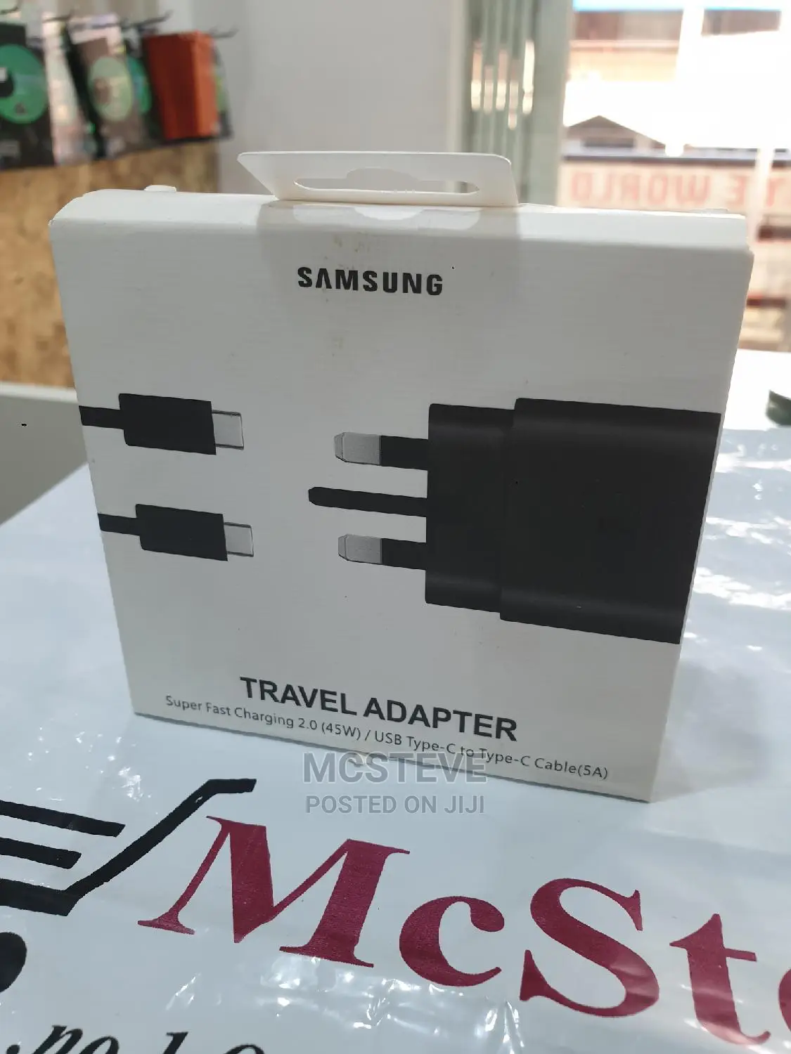 Samsung 45W Fast Charger Adapter With Type C Cable Original