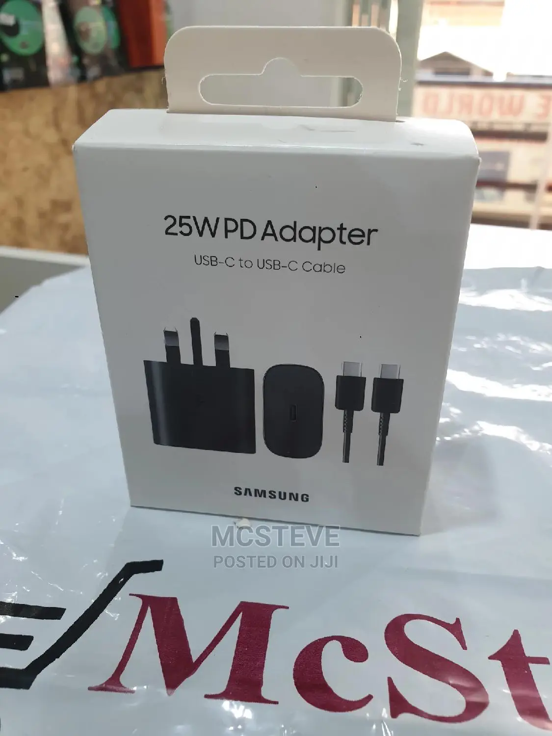 Samsung 25W Fast Charger Adapter With Type C Cable Original