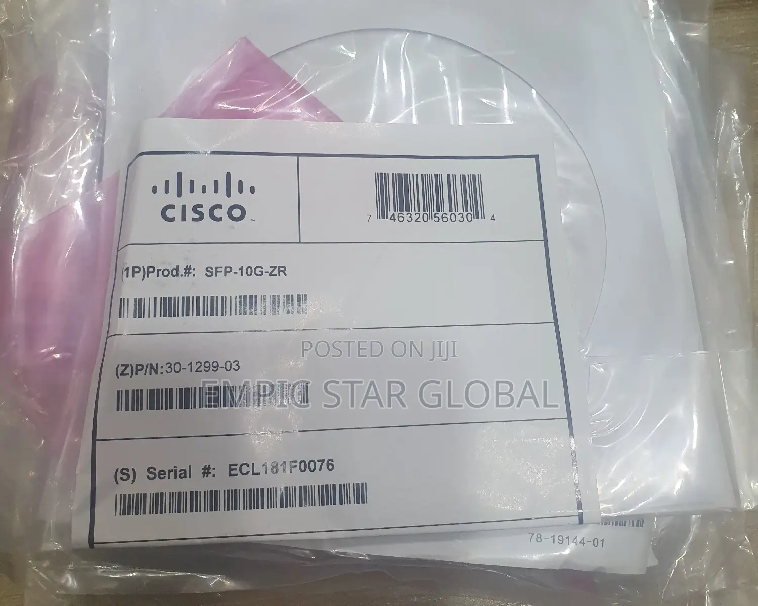 Cisco Moduel SFP-10g-Zr 80 Kilometers