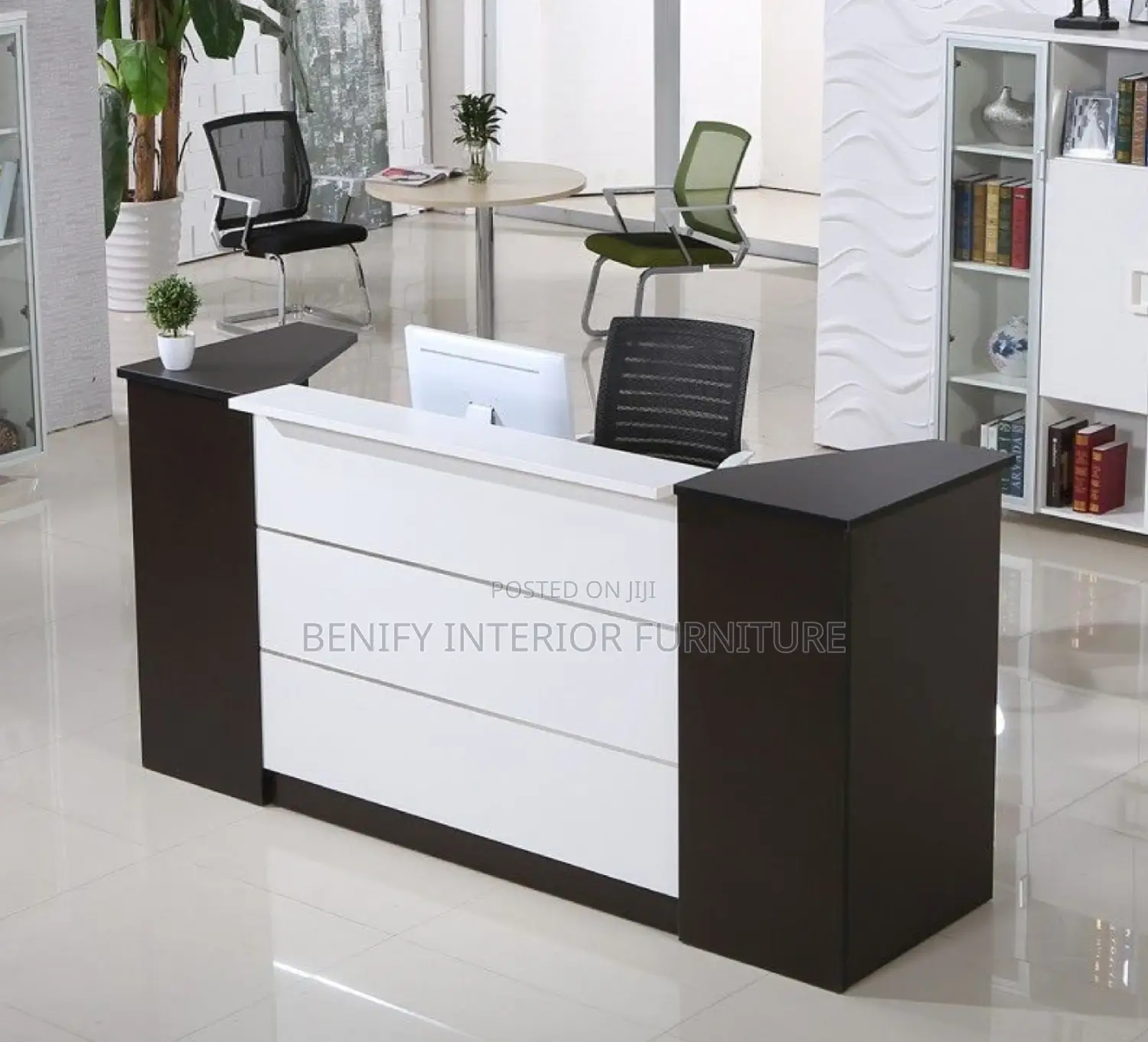 Receptionist / Clerk Office Table With Mobile Drawer
