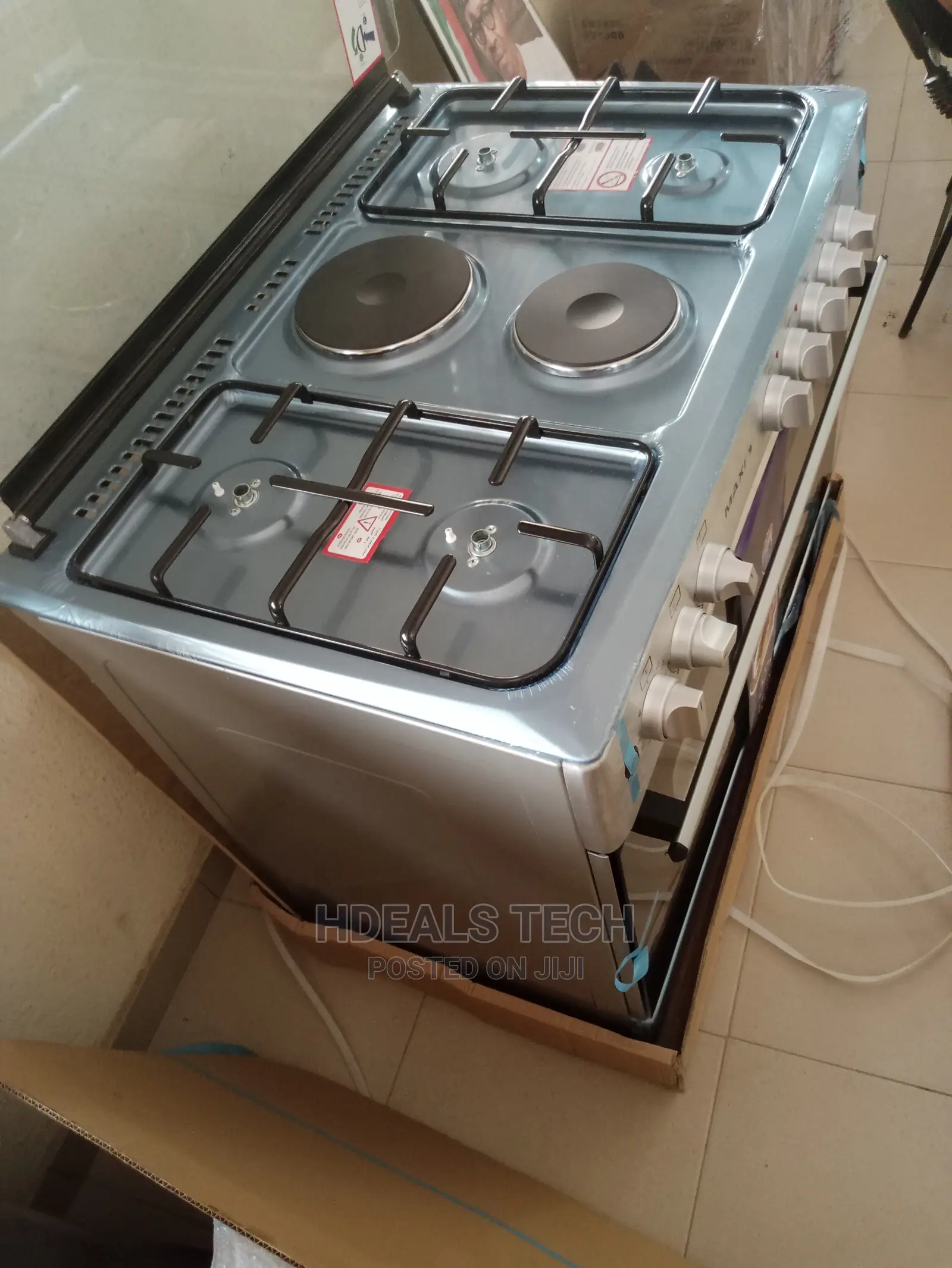 Maxi Free Standing Gas Cooker- MAXI 60x90 4+2 INOX