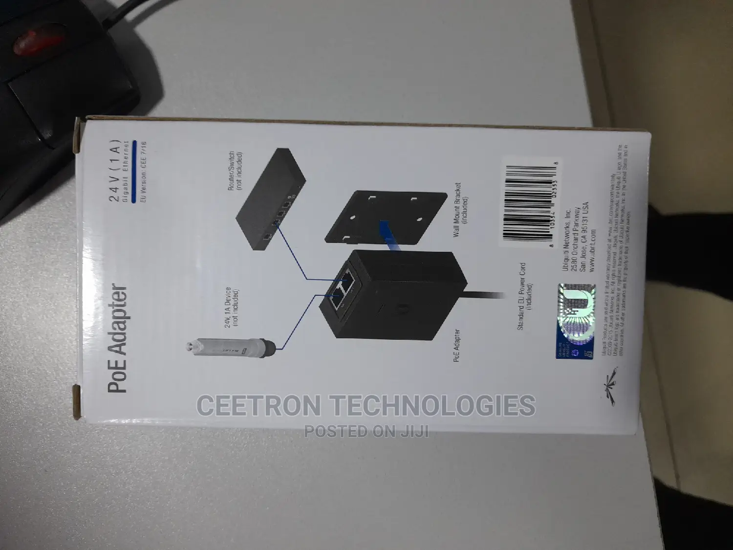 UBIQUITI:Poe-24-12w-g 24 Volt 12W Poe 1A 1xgbe LAN
