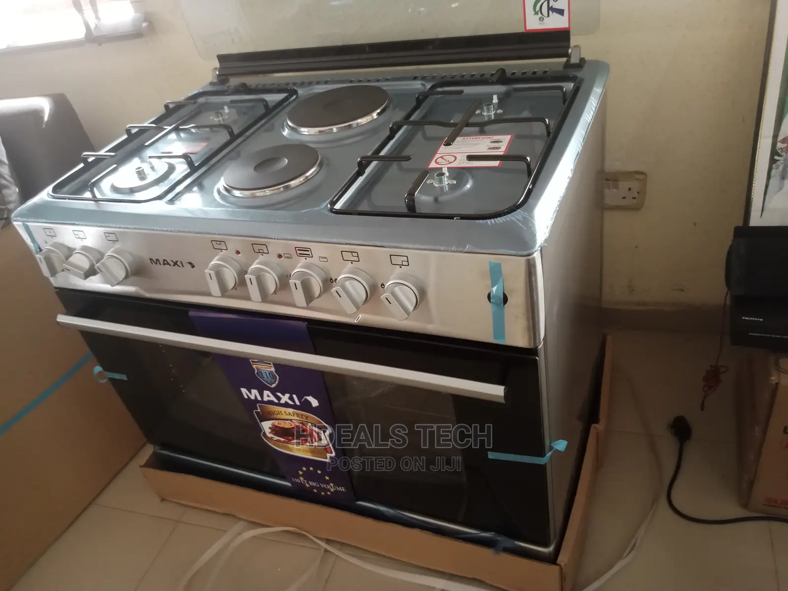 Maxi Free Standing Gas Cooker- MAXI 60x90 4+2 INOX