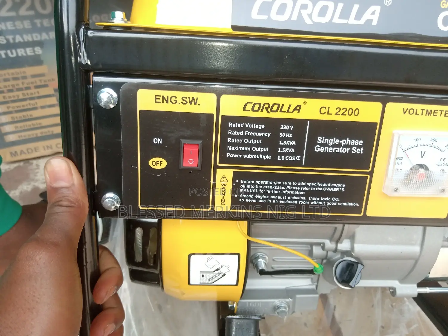Corolla Petrol Generator 1.5kva