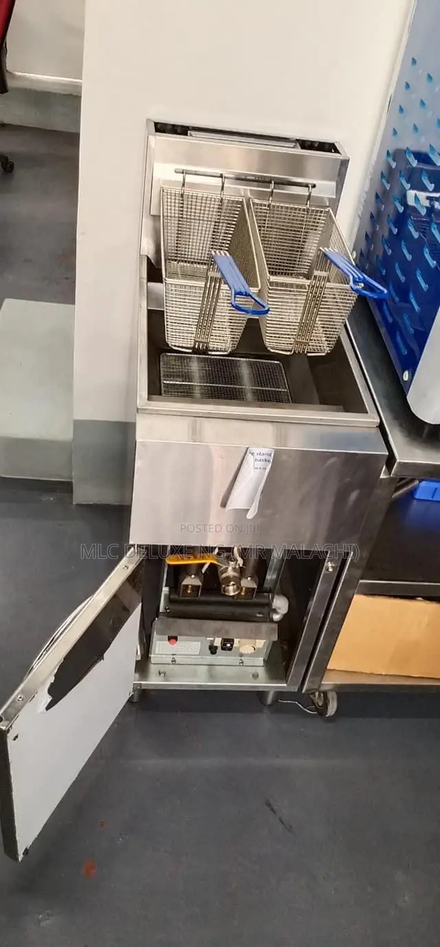 2 Baskets 25l Industrial Deep Fryers /Auto Ignite Gas Fryer