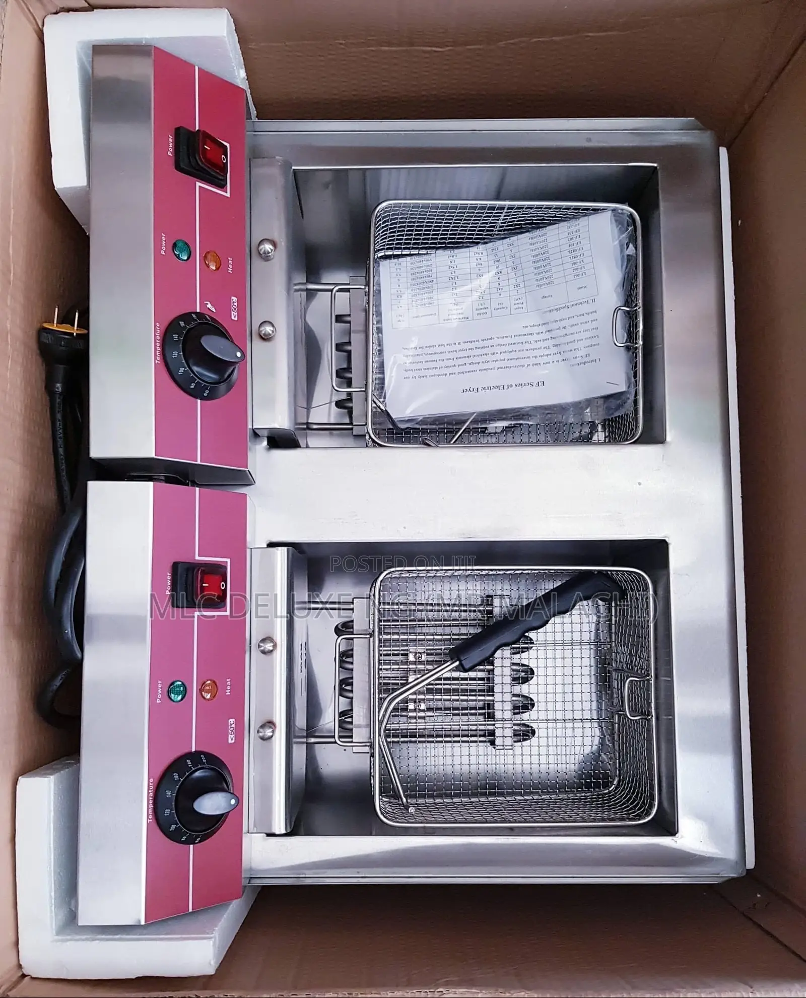 20l(10l X2) Double Electric Deep Fryer/All Other Sizes Avble