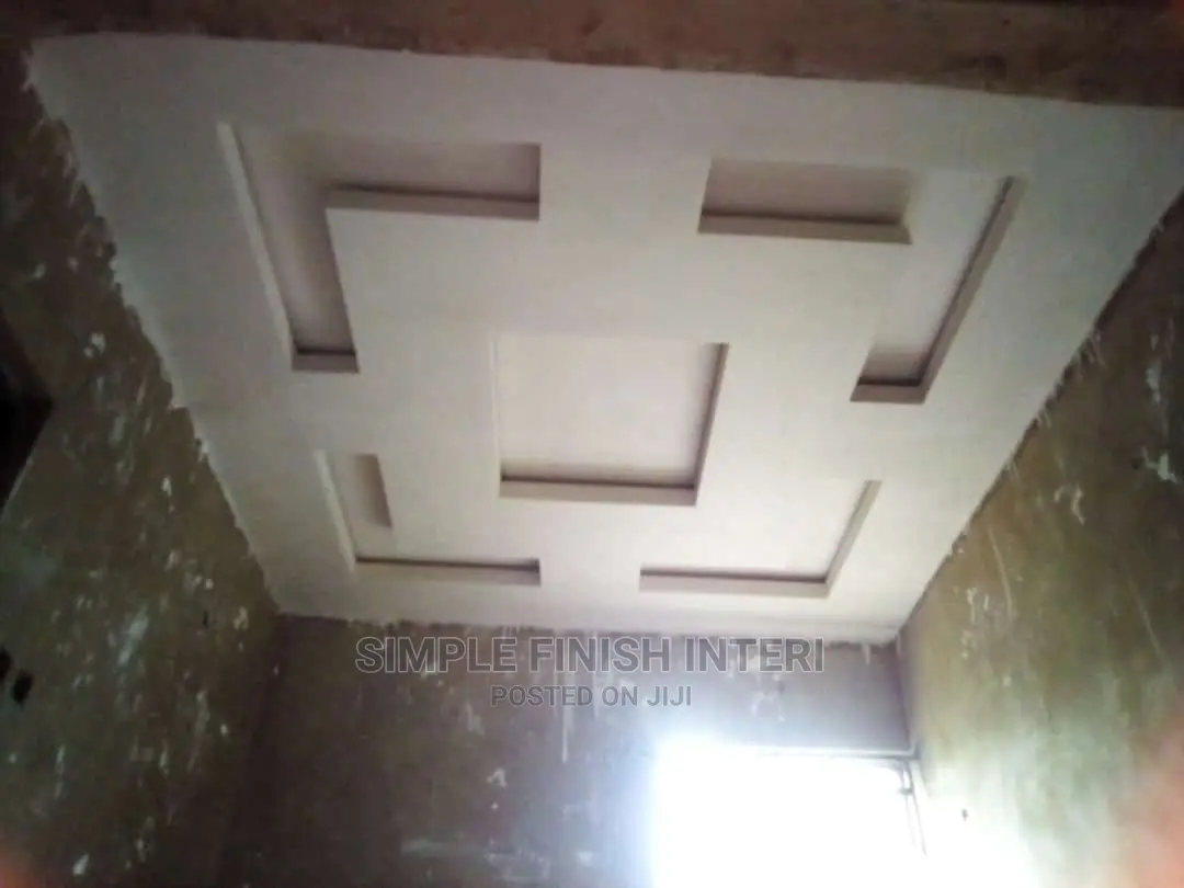 Pop Ceiling Design An Wall Screeding