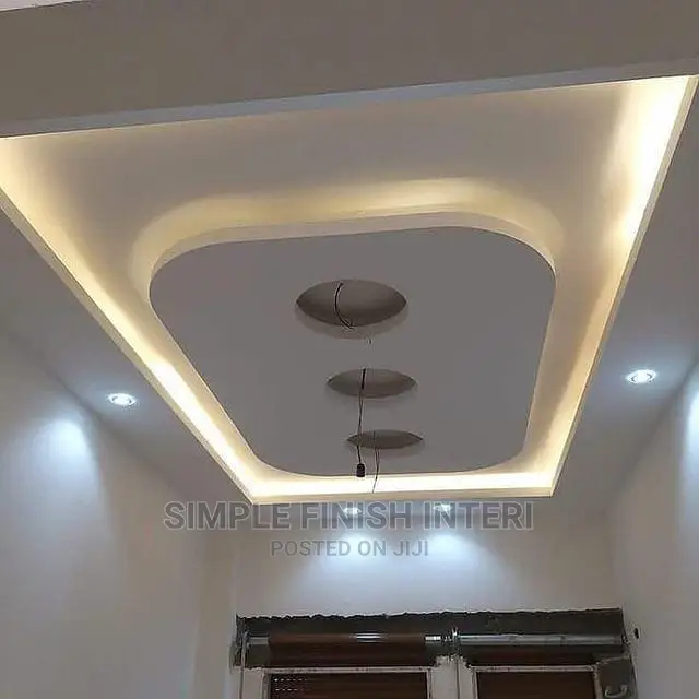 Pop Ceiling Design An Wall Screeding