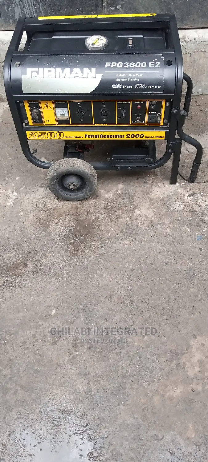 Fairly Used 2.8KVA SUMEC FIRMAN FPG3800E2 Copper Generator
