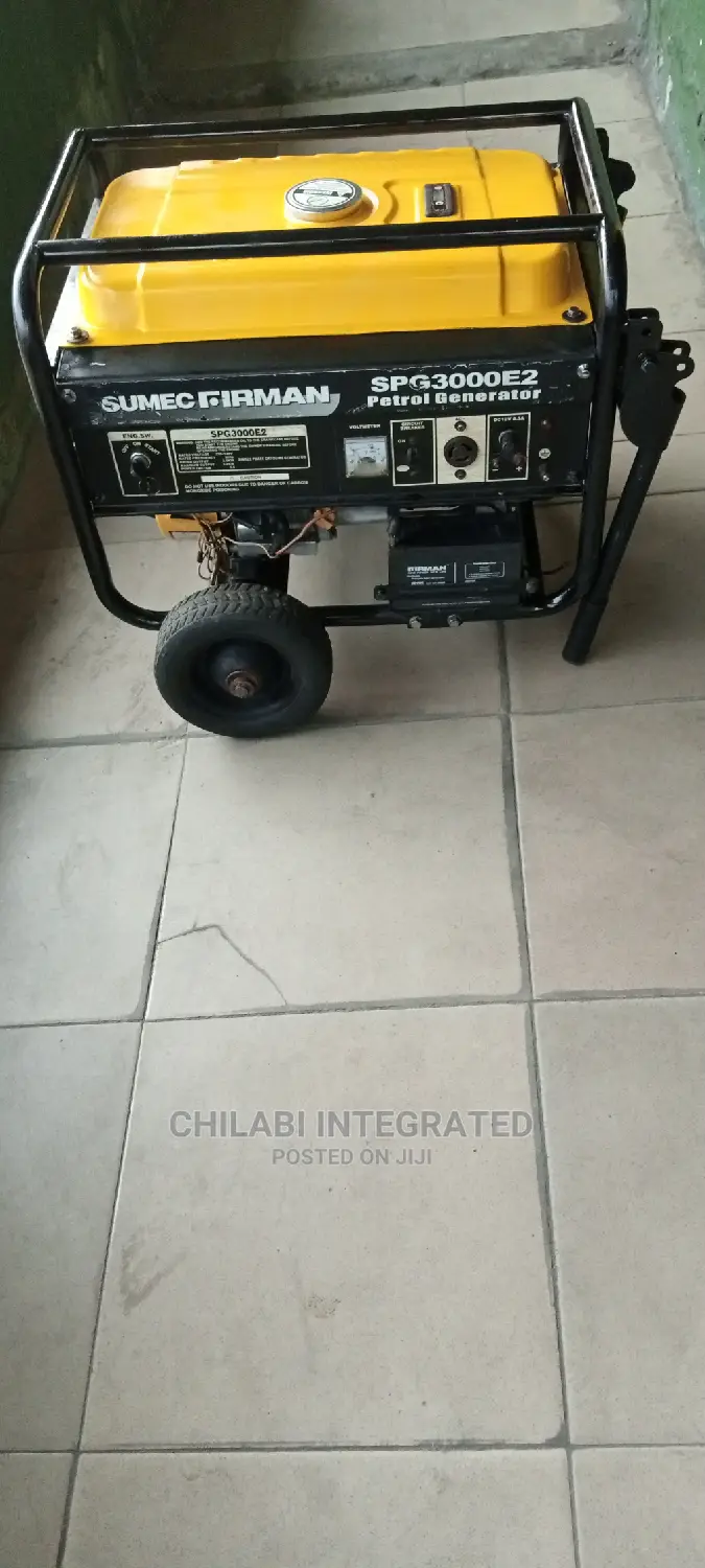 Fairly Used, 2.8KVA SUMEC FIRMAN SPG3000E2 Copper Generator