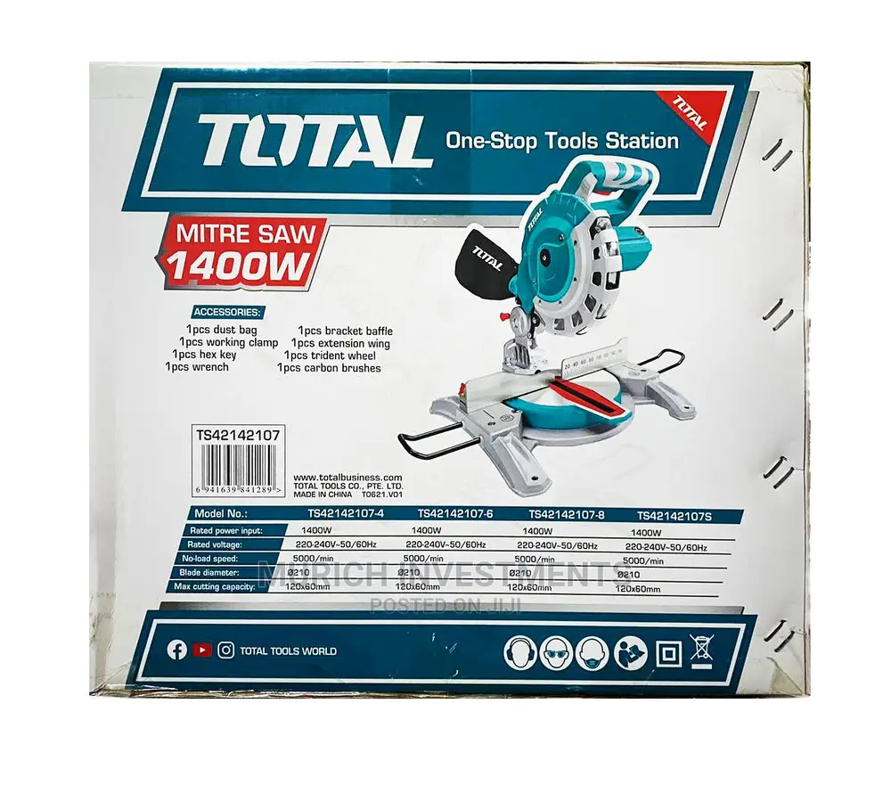 Total Ts42142107 Miter Saw 8-1/4" 1400w