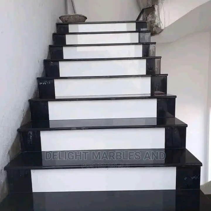 Palatine Black White Staircase