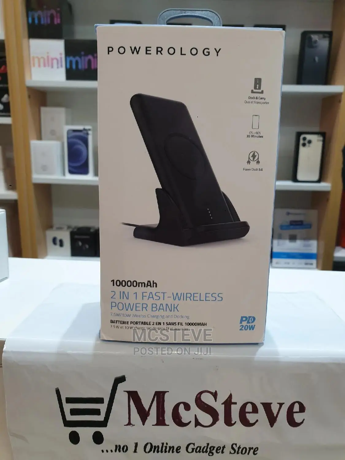 Powerology 2 in 1 Fast Charging Power Bank - 10000mah