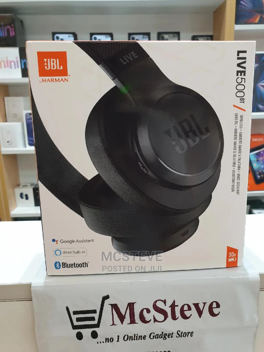 JBL Live 500BT Wireless Over-Ear Headphones