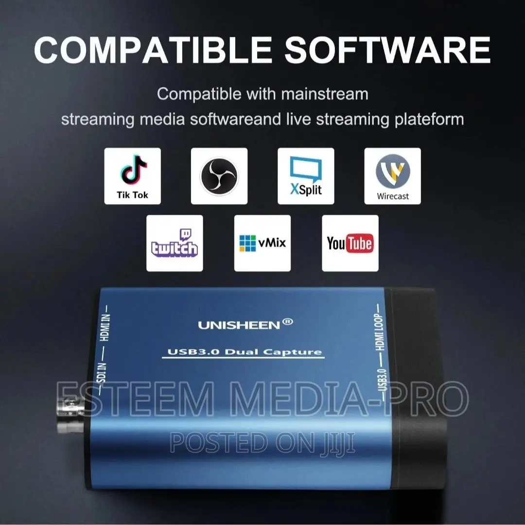 Unisheen Uc3300hs Usb3.0 Dual Video Capture Ard at Same Time