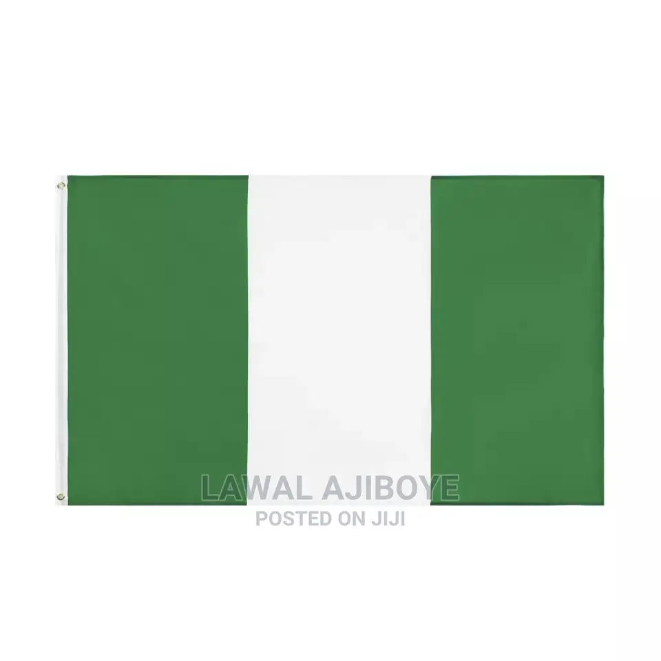 Large Nigeria Flag 3by5 Size Green White NGA NG Nigeria Flag