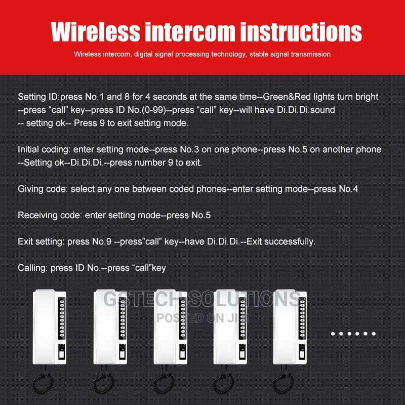 Wireless Intercom System