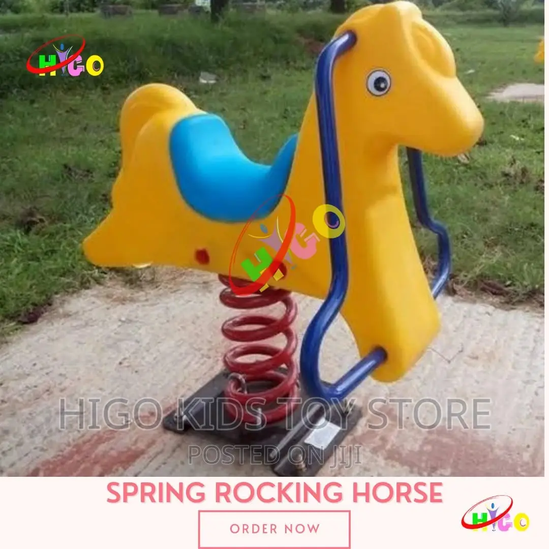 Children And Adults Spring Horse