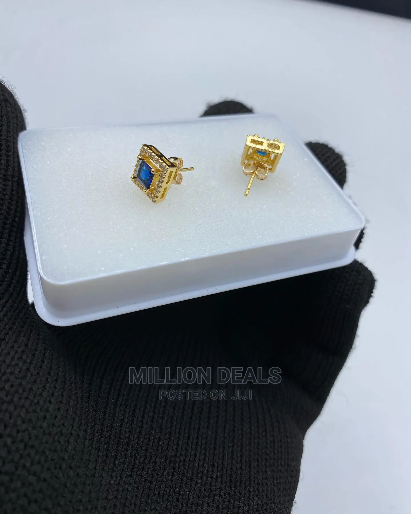 Stylish Iced Gold Men’S Earrings