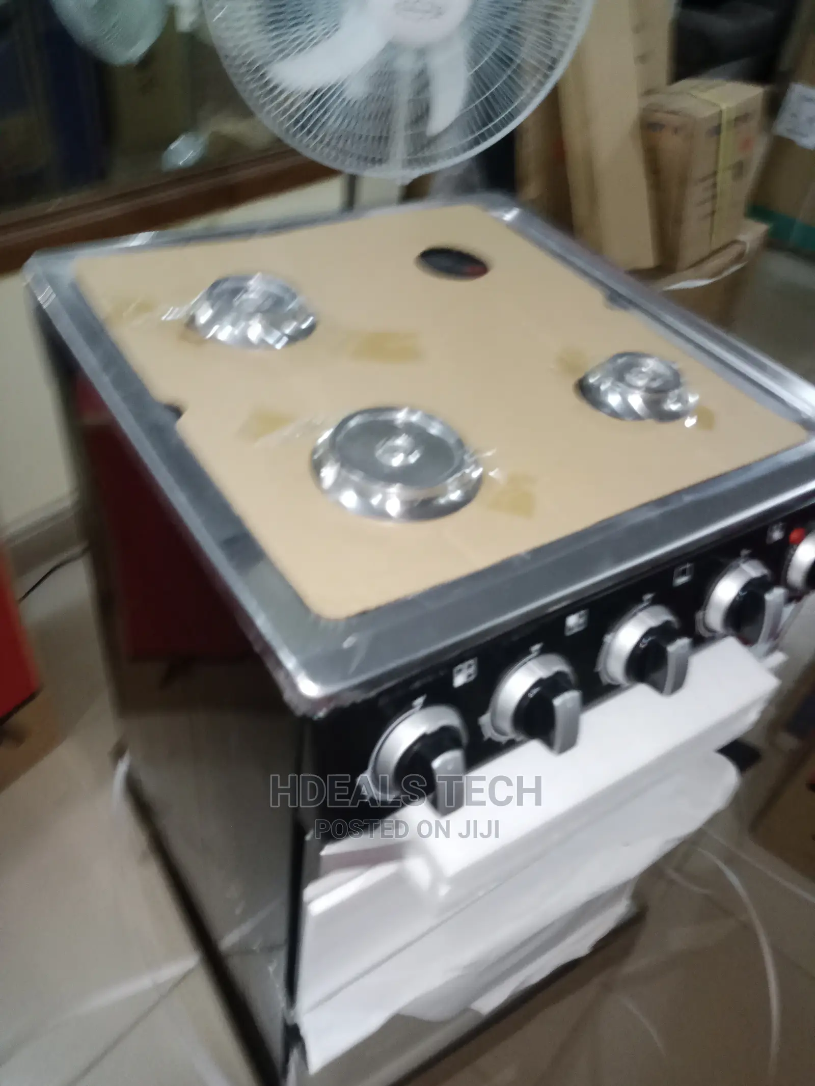 Skyrun Gas Cooker(3 Burners+1 Electric- GCS-3G1E/Black