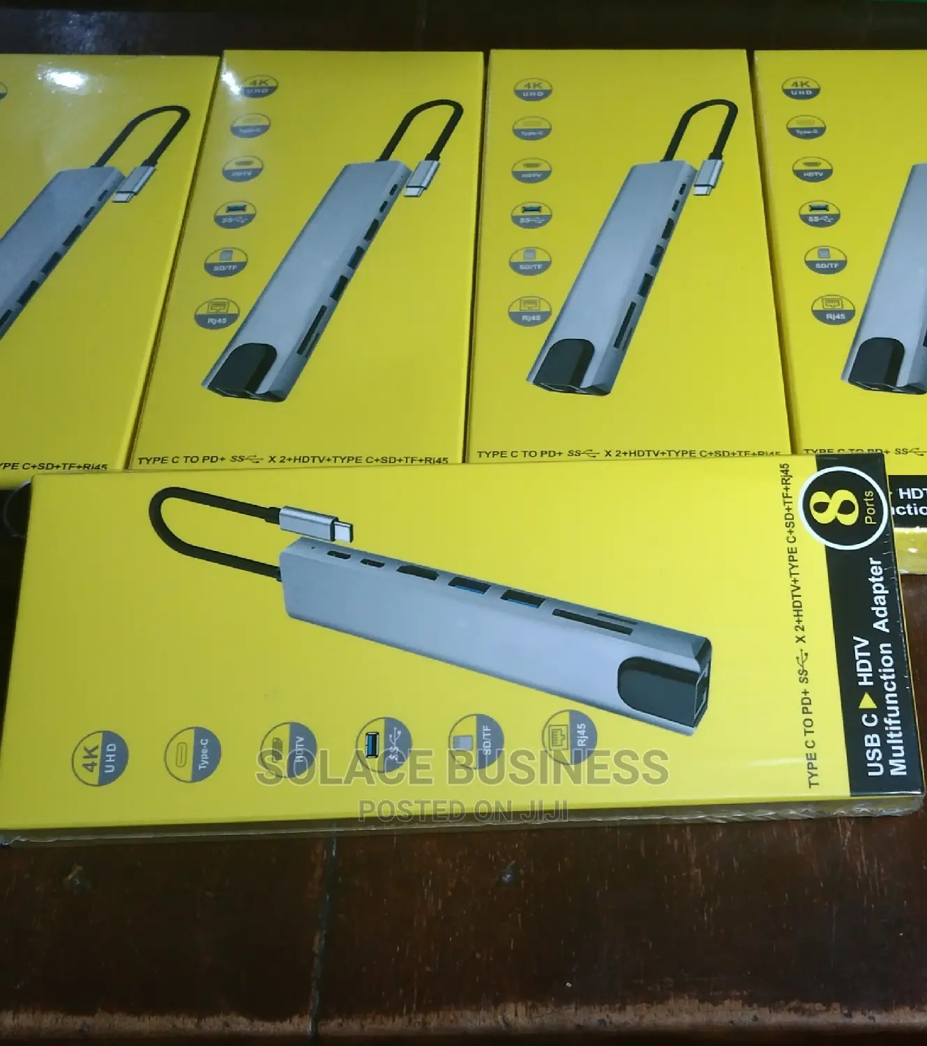 Type C to Lan Adapter Hdmi Sd Card 7 in 1 8 in 1, 11 in 1