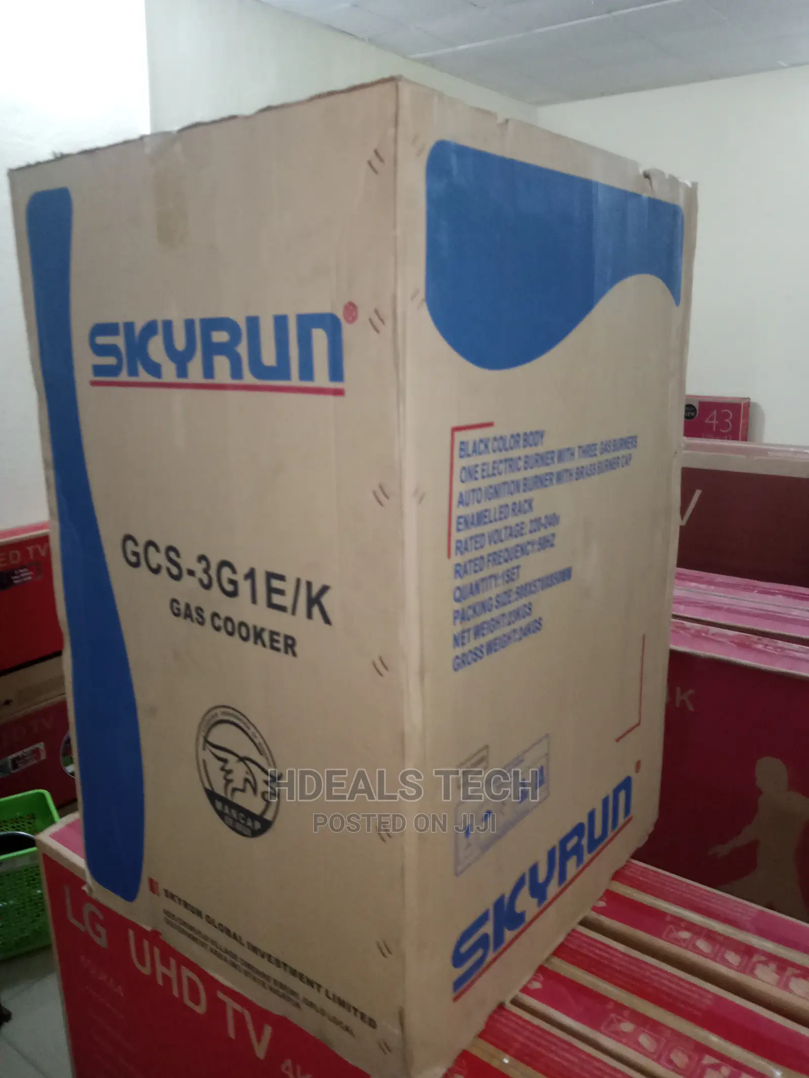 Skyrun Auto Ignition 23kg 3gas 1electric Gas Cooker