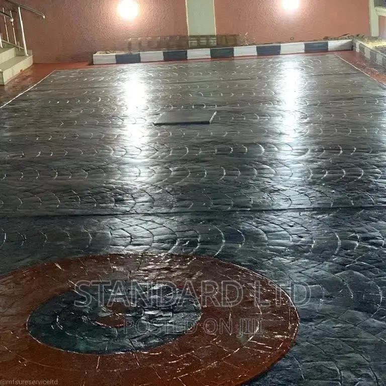 Colored Stamp Floor