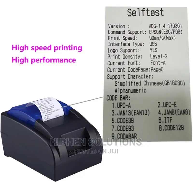 Mini Portable 58mm Thermal Printer