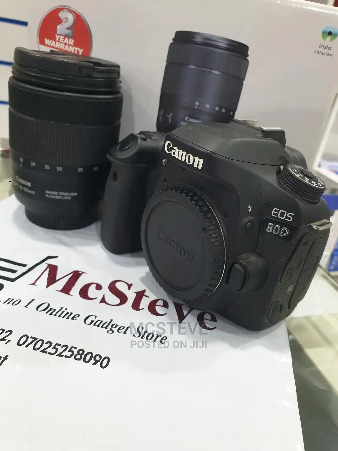 Canon EOS 80D DSLR Professional Camera With 18 - 135mm Lens