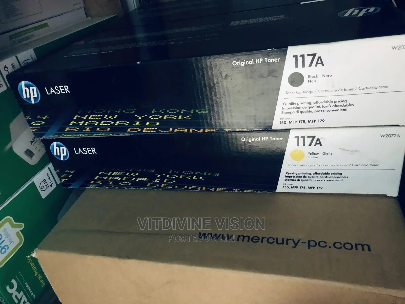 Hp 117a Cyan,Magenta,Black Toner Cartridge (W2071a)