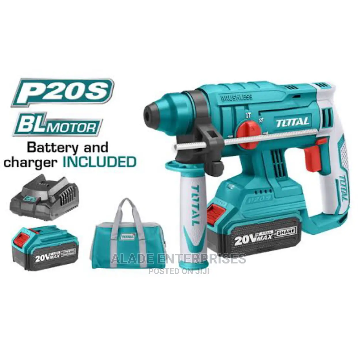 Total Lithium Ion Rotary Hammer With 4.0ah Battery