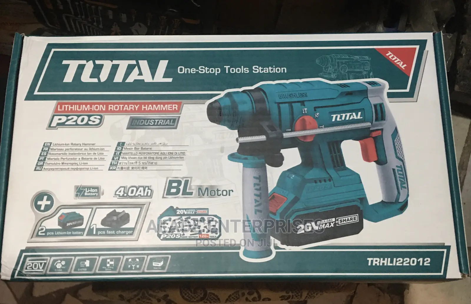 Total Lithium Ion Rotary Hammer With 4.0ah Battery