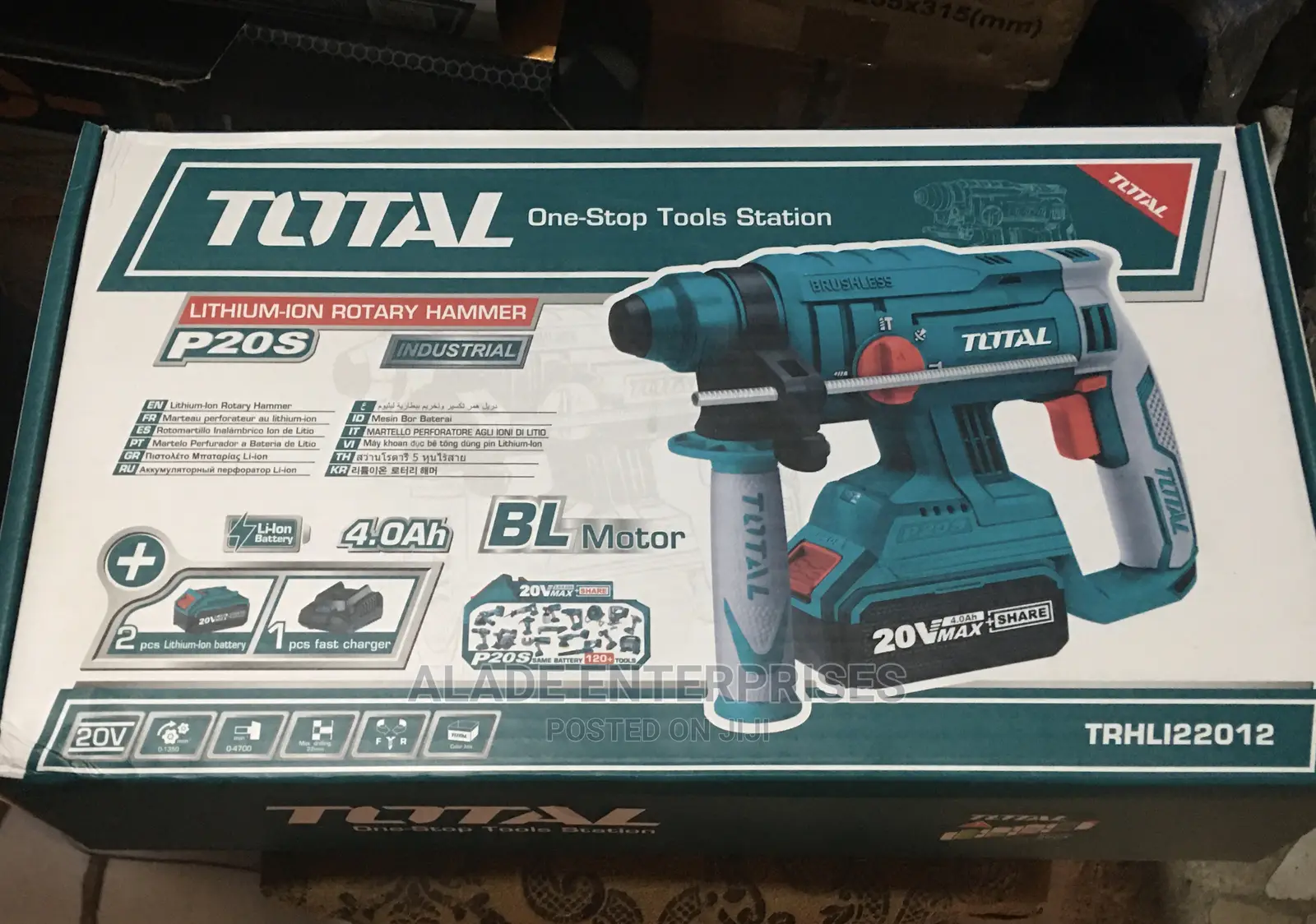 Total Lithium Ion Rotary Hammer With 4.0ah Battery