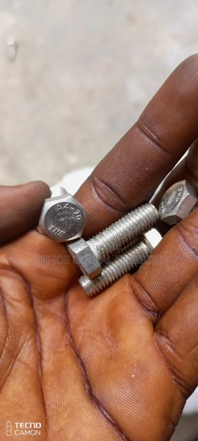 8mm X 25 ( 1" ) Stainless Steel Bolts and Nuts