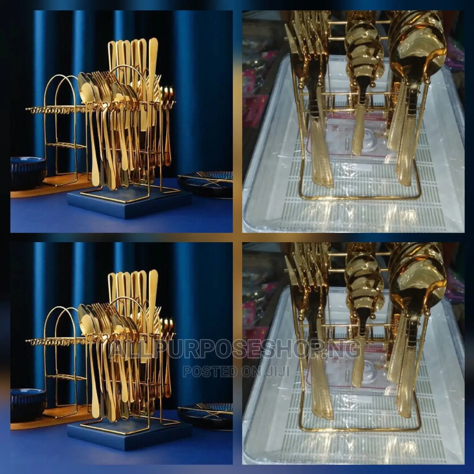 25pcs Gold Cutlery Set
