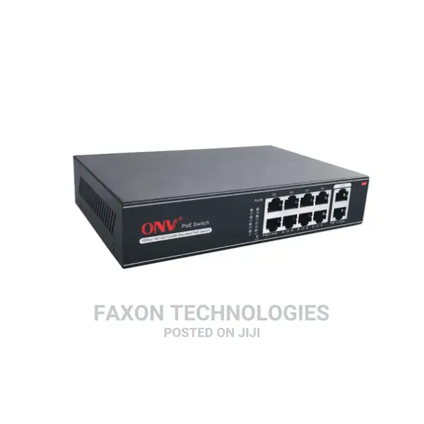 Onv-H3108p Full Gigabit 10-Port Poe Switch
