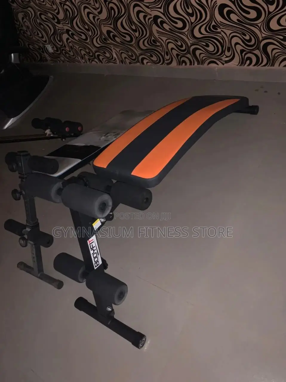 Sit Up Bench Orange and Black