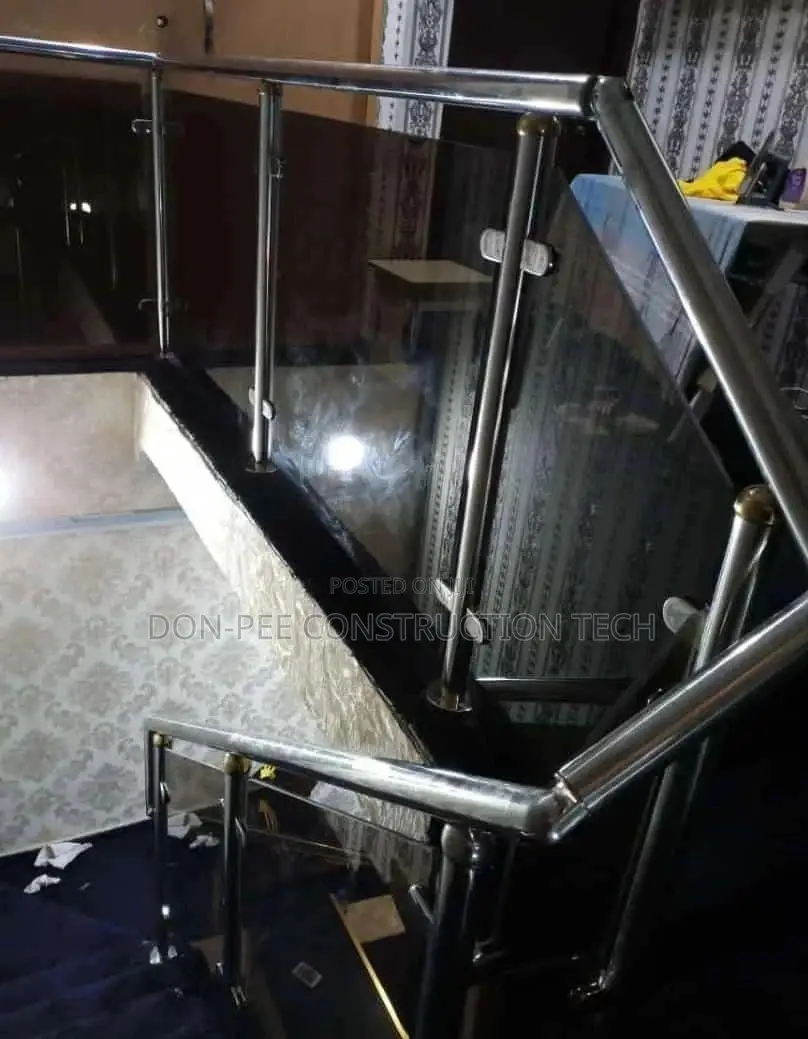 Grey Glass Handrail