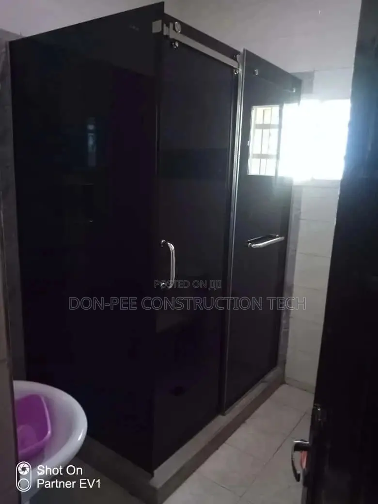 Grey Shower Glass
