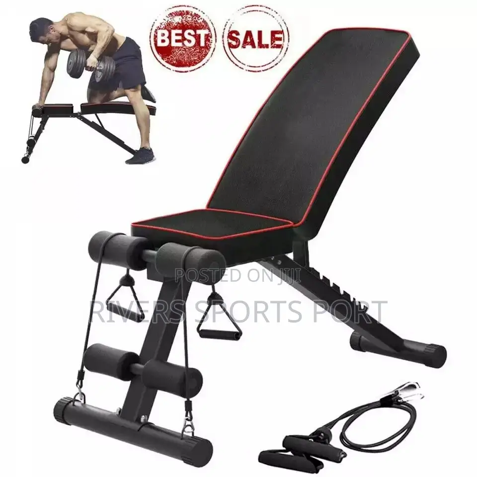 Foldable Multifunctional Adjustable Dumbbell Weight Bench