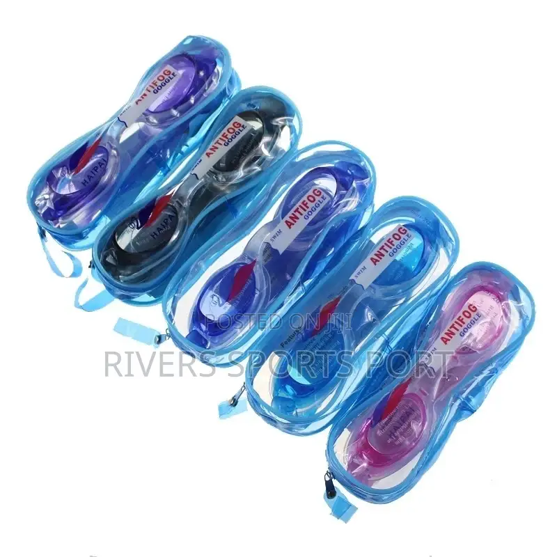 ANTIFOG Waterproof Swimming Goggles With Bag and Earplugs